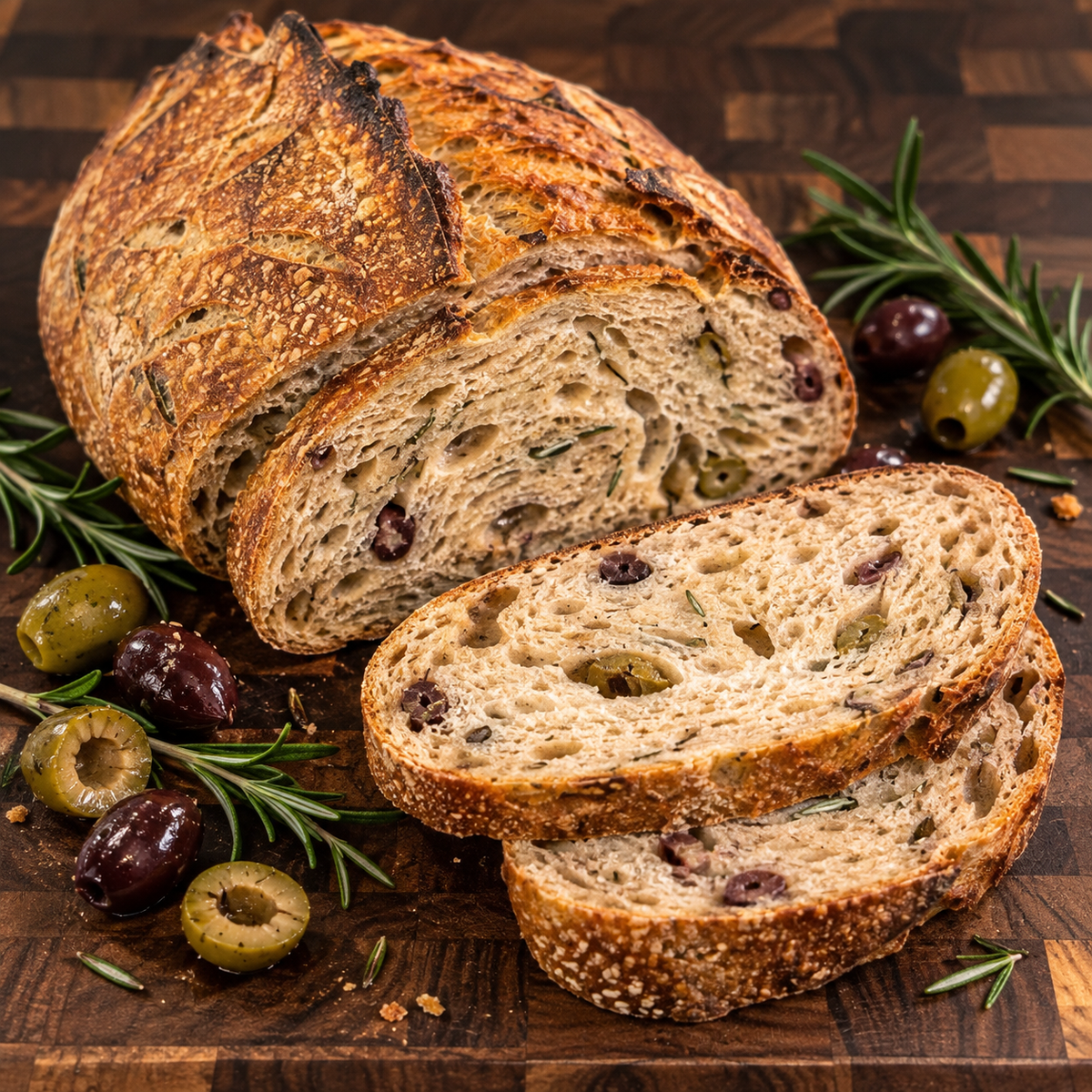 Olive Rosemary Sourdough Loaf (large loaf)